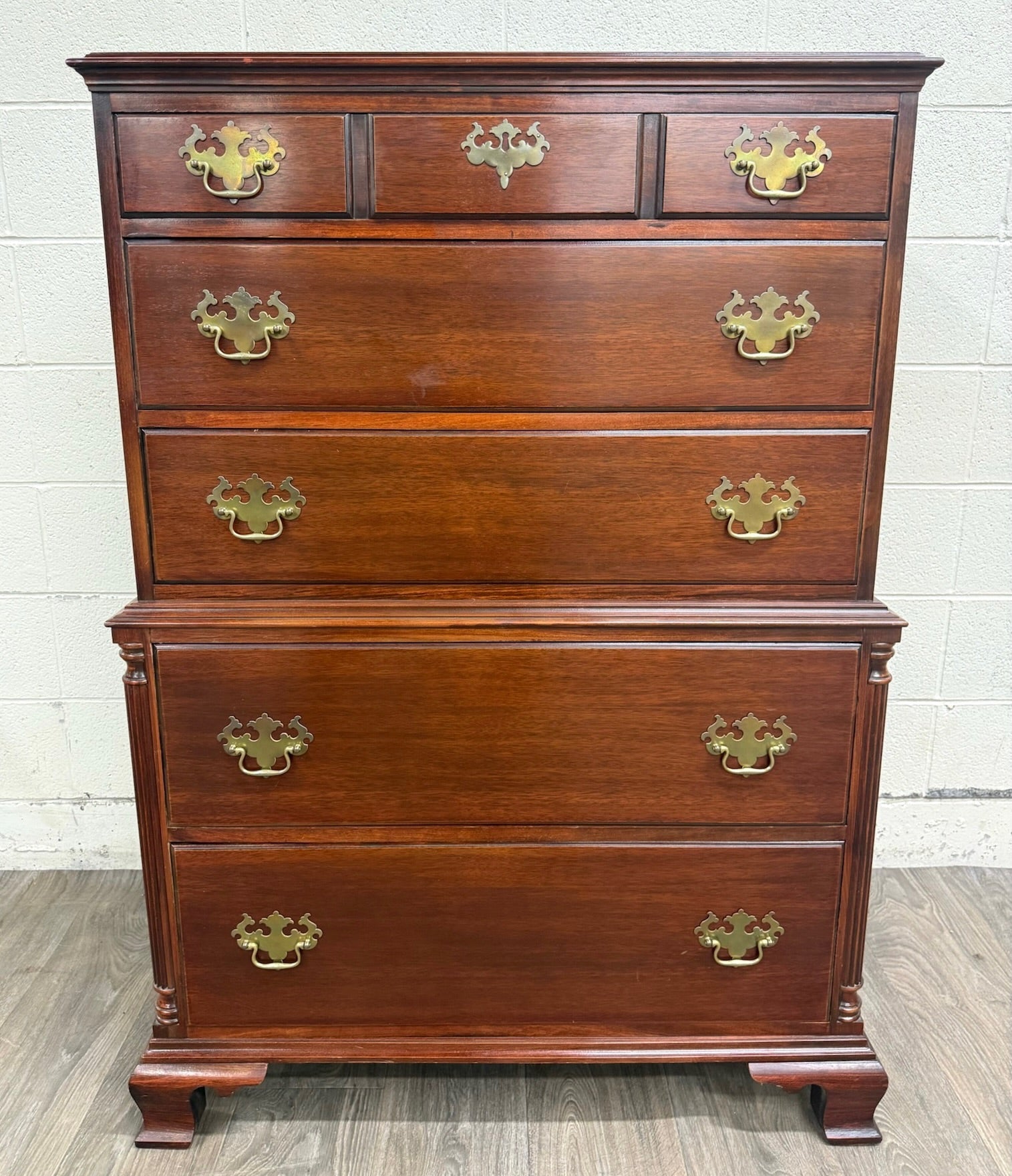 thomasville vintage dresser Lowboy 9 Drawer The Velvet Cricket Traditional Thomasville 10 Drawer Dresser