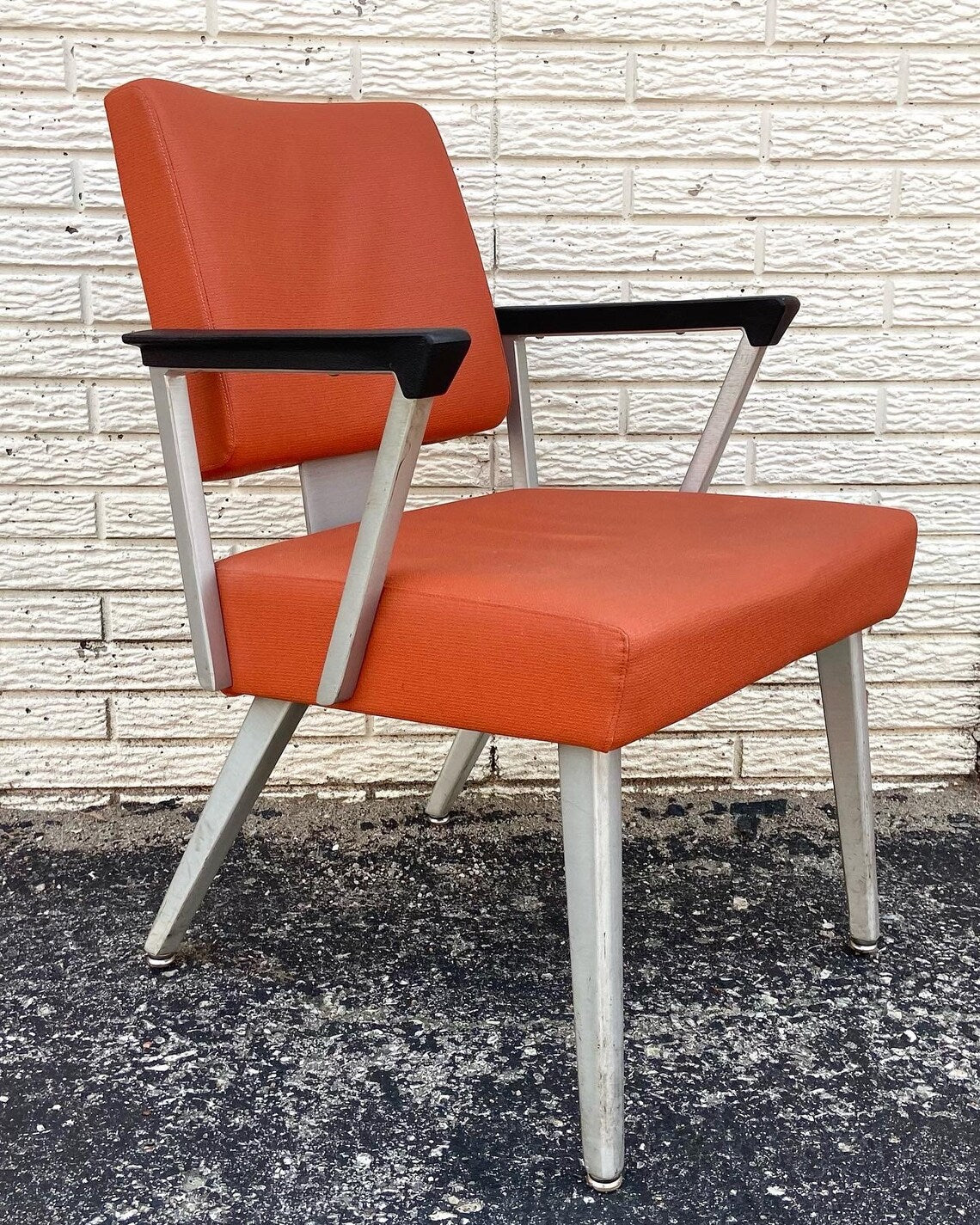 Vintage Mid Century Modern Aluminum Arm Chair by Good Form