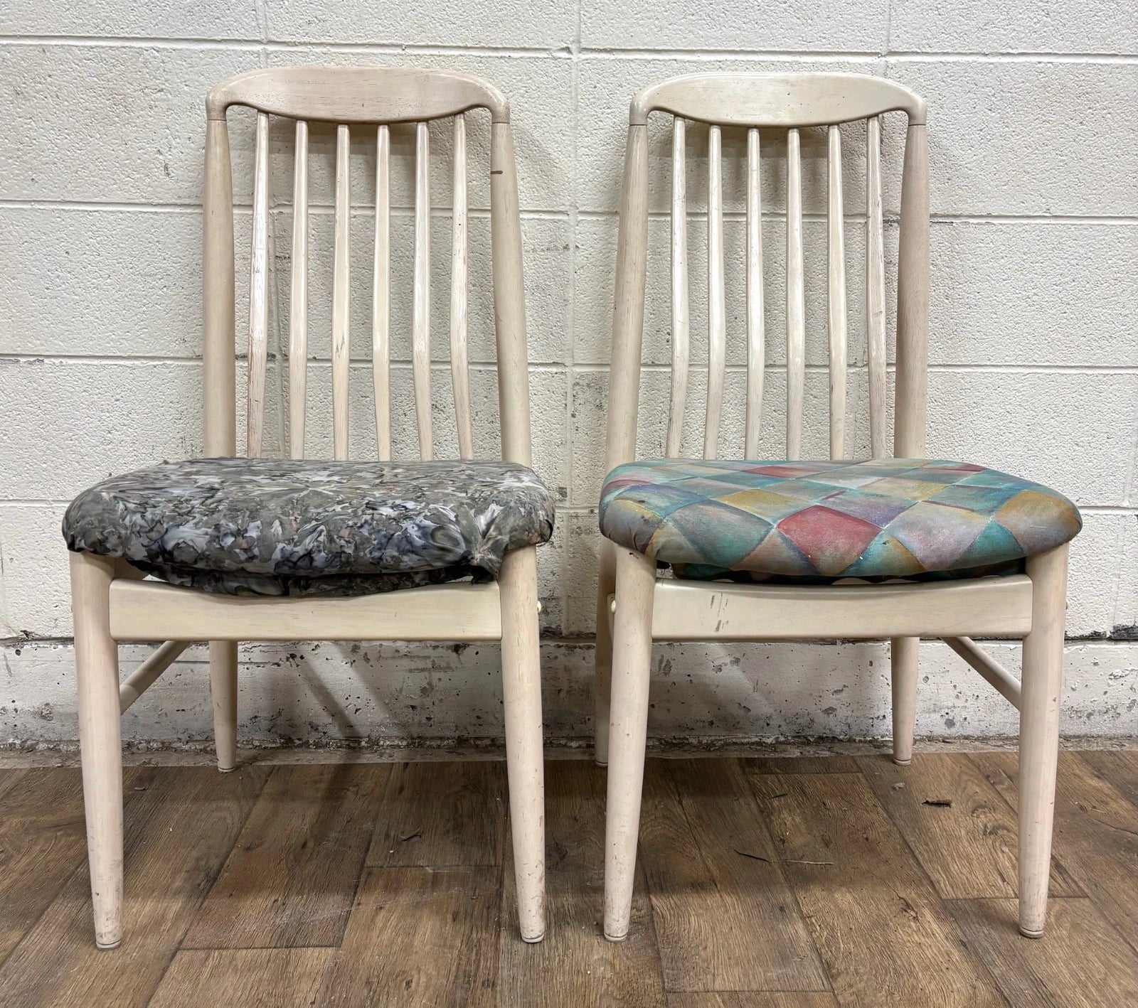 Vintage Danish Mid Century Modern MCM Benny Linden Style Tailback Dining Chairs