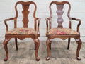 Vintage Lexington Furniture Industries Queen Anne Dining Chairs - Pair