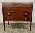 Antique 19th Century Style Unfolding Campaign Box Desk Captain Desk Writing Desk