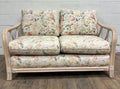 Vintage MCM Ficks Reed Style Organic Coastal Boho Style Rattan Loveseat Settee