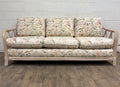 Vintage MCM Ficks Reed Style Organic Coastal Boho Style Rattan Sofa