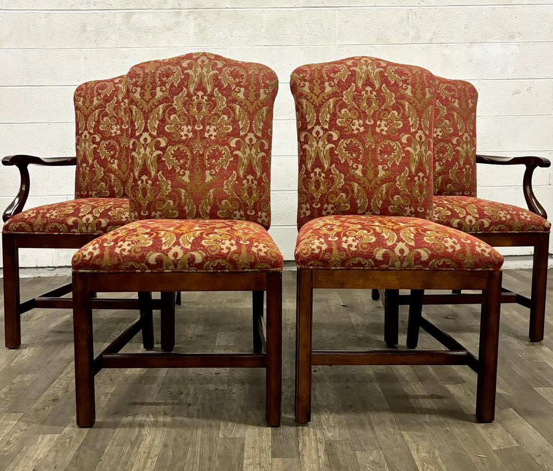 VTG Century Oscar de la Renta Chippendale Martha Washington Style Dining Chairs