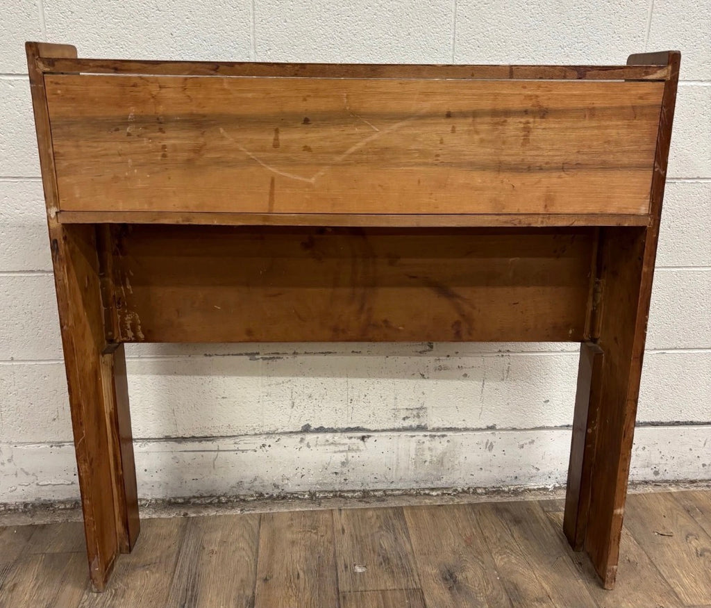 Vintage Twin Size MCM Mid Century Modern Maple Bookcase Bedframe