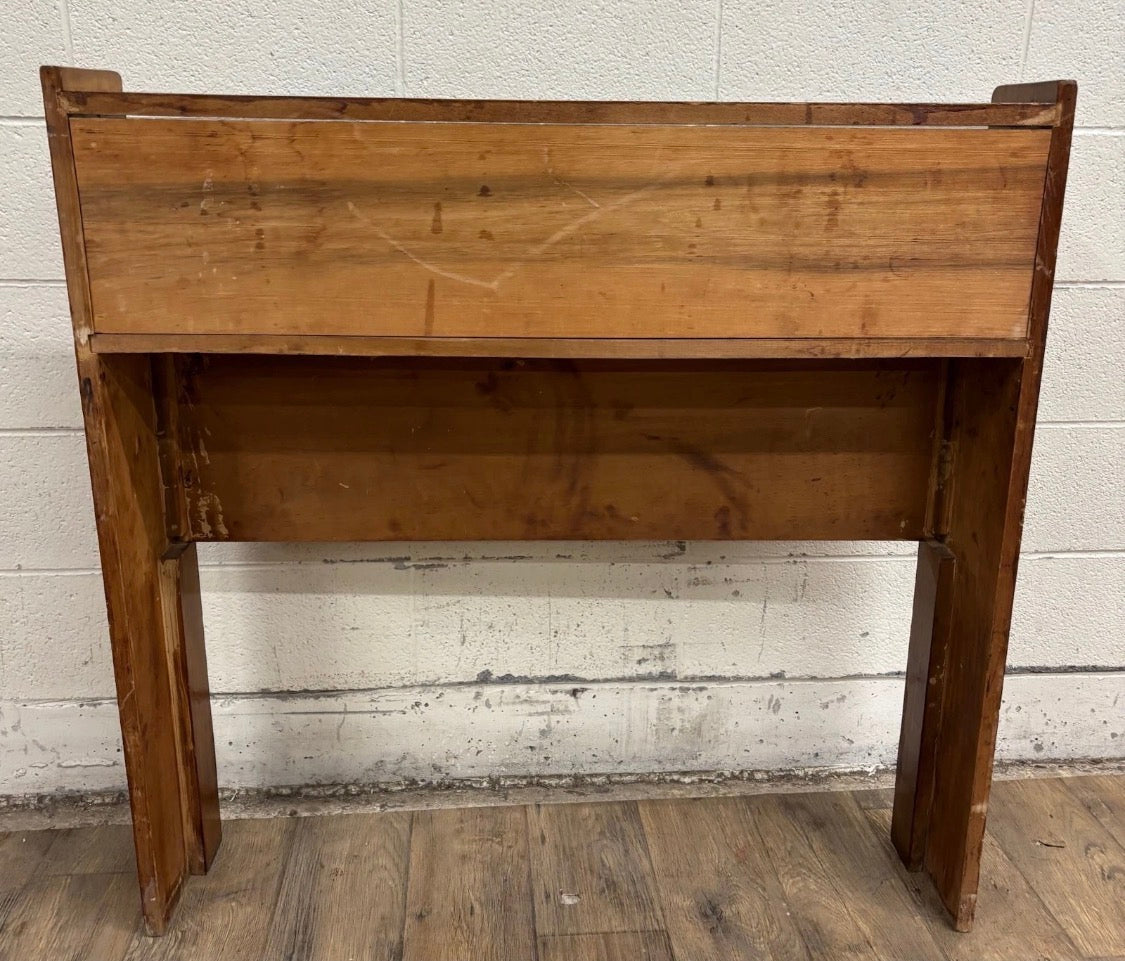 Vintage Twin Size MCM Mid Century Modern Maple Bookcase Bedframe