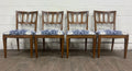Vintage Mid Century Modern MCM Upholstered Dining Side Chairs - Set of 4