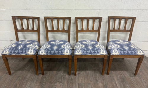 Vintage Mid Century Modern MCM Upholstered Dining Side Chairs - Set of 4