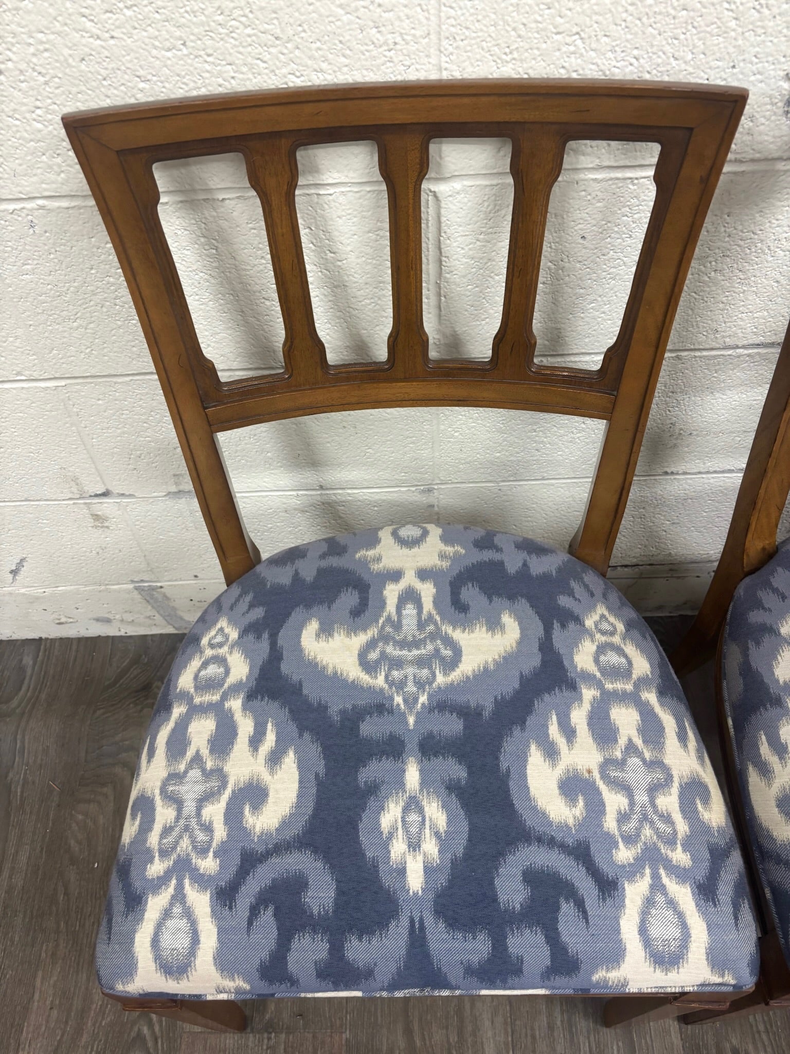 Vintage Mid Century Modern MCM Upholstered Dining Side Chairs - Set of 4