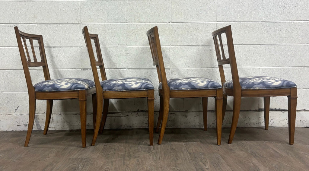 Vintage Mid Century Modern MCM Upholstered Dining Side Chairs - Set of 4