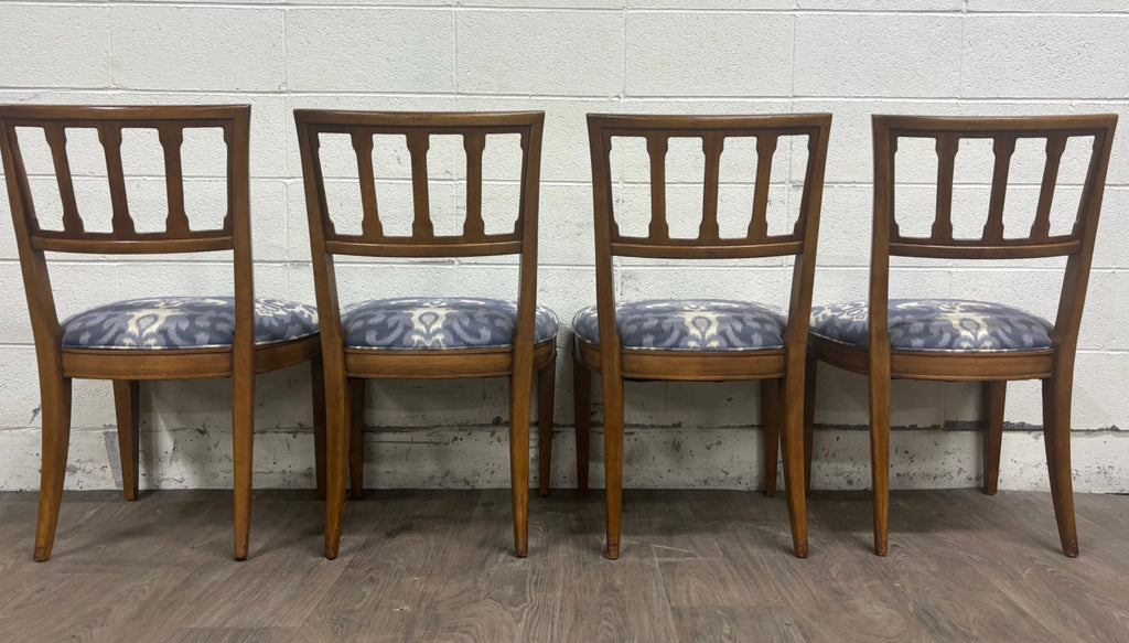 Vintage Mid Century Modern MCM Upholstered Dining Side Chairs - Set of 4