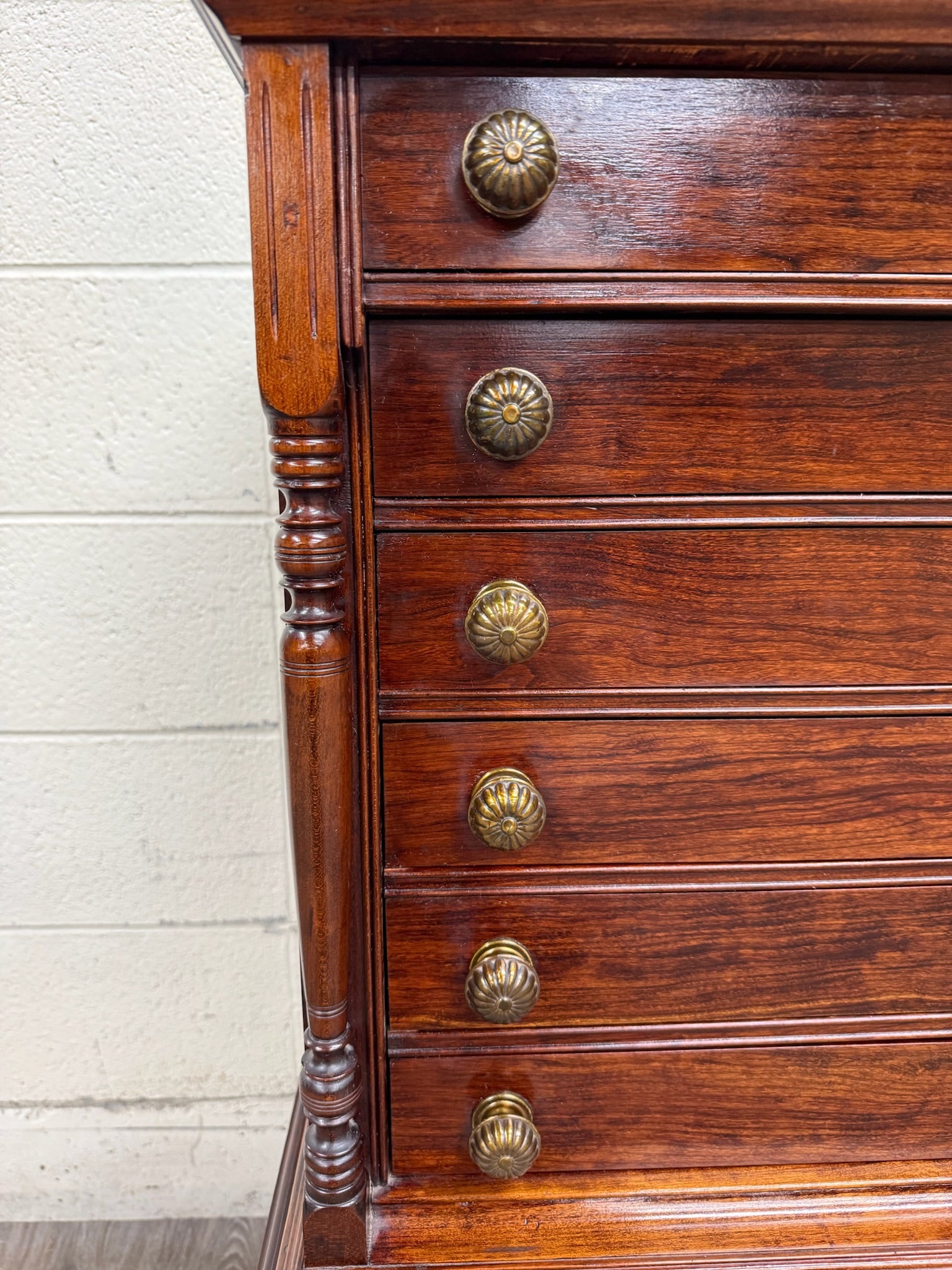 Vintage American Empire or Sheraton Style Lingerie Chest Semainier