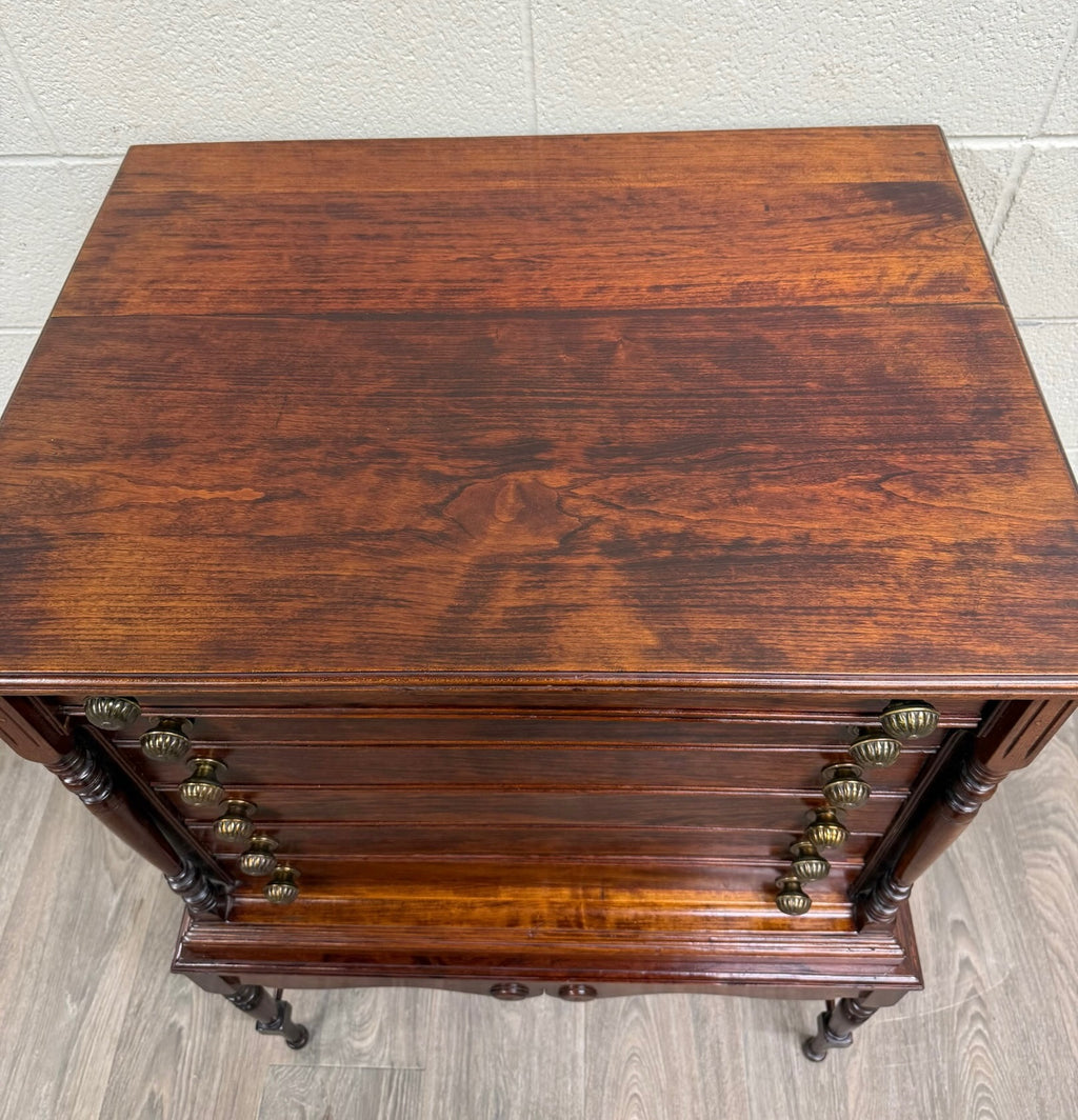 Vintage American Empire or Sheraton Style Lingerie Chest Semainier