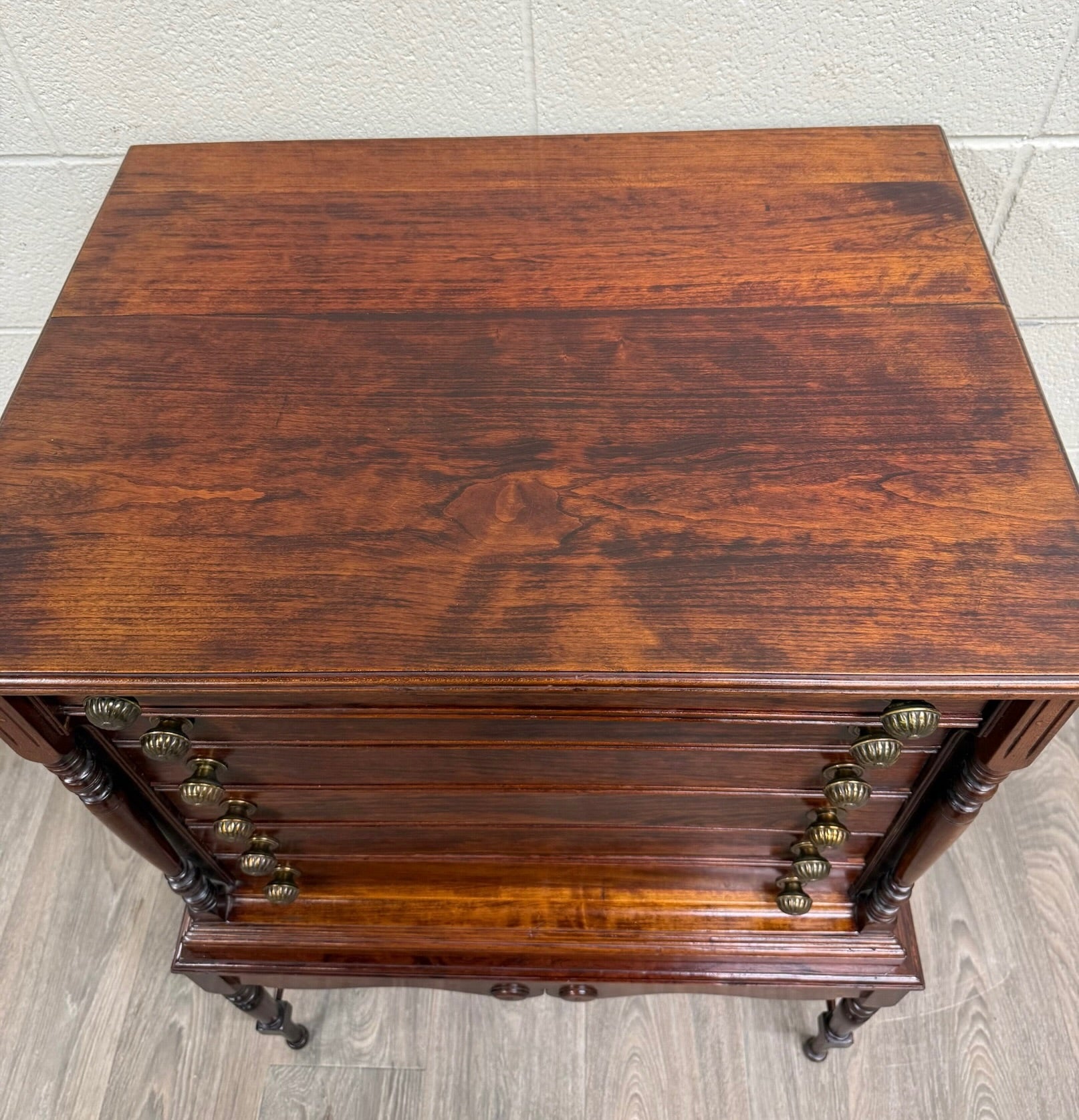 Vintage American Empire or Sheraton Style Lingerie Chest Semainier