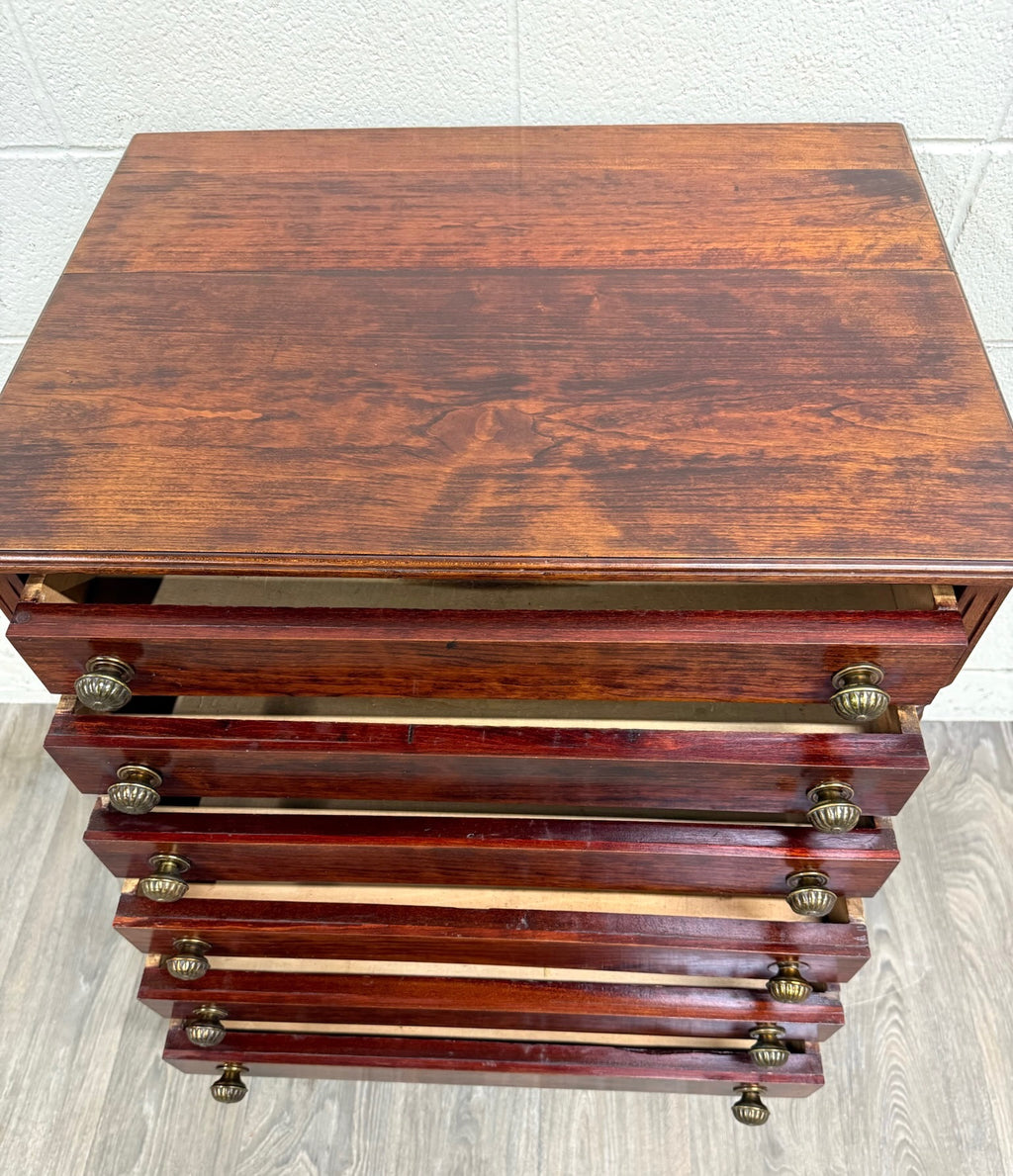 Vintage American Empire or Sheraton Style Lingerie Chest Semainier
