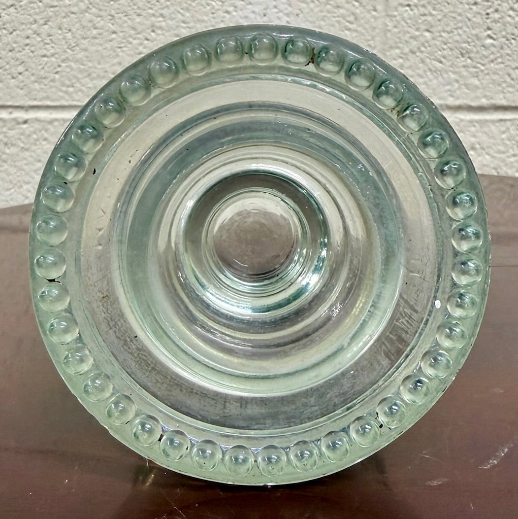Vintage Hemingray No. 42 Clear Glass Electric Insulator