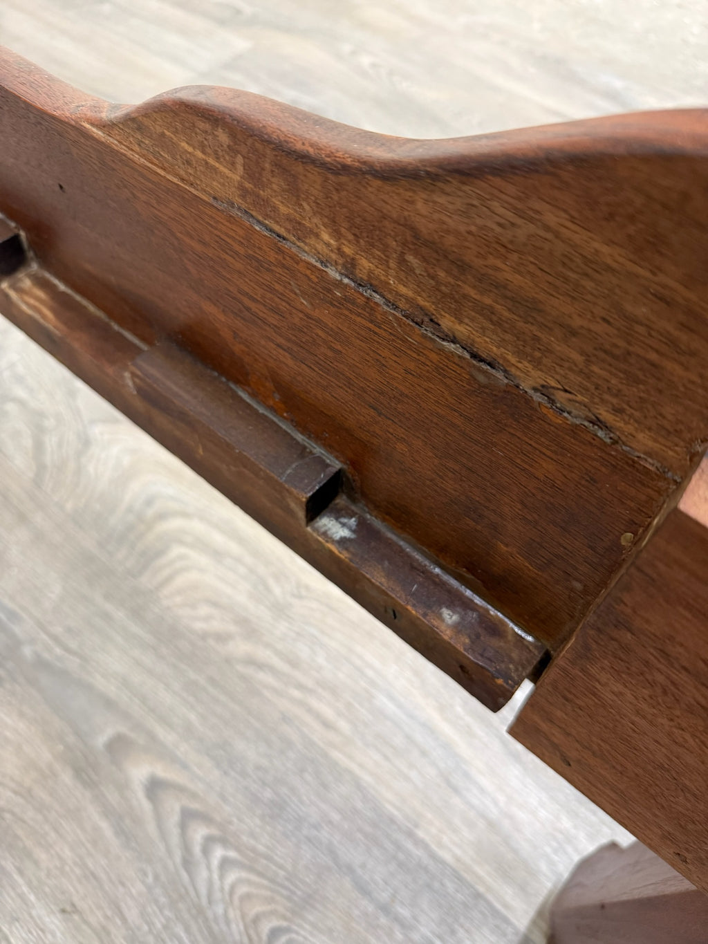 Antique Full Size Victorian Eastlake Style Solid Walnut Bed