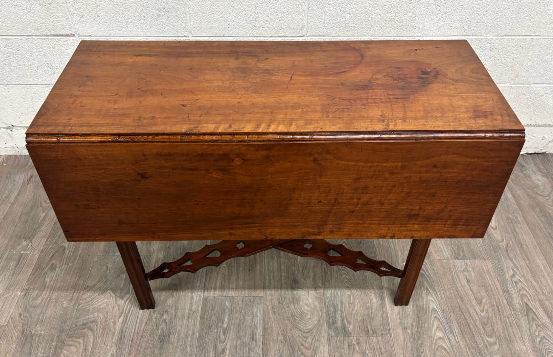 Antique George III Chippendale Style Mahogany Drop Leaf Table