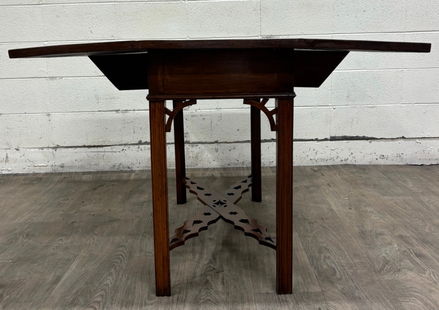 Antique George III Chippendale Style Mahogany Drop Leaf Table
