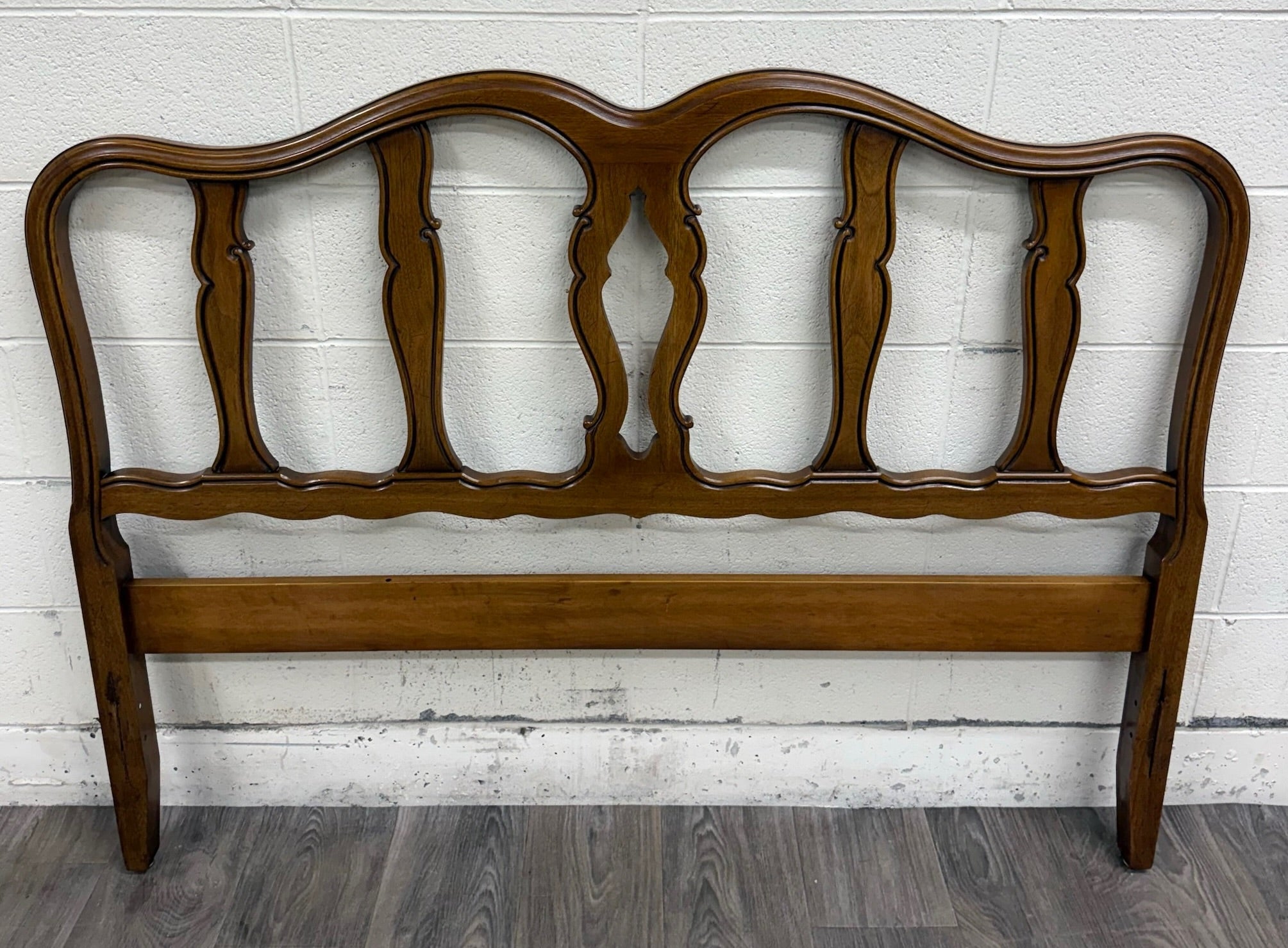 Vintage Full Size Davis Cabinet Co French or Italian Provincial Style Headboard