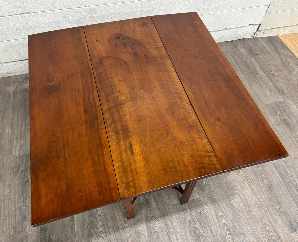 Antique George III Chippendale Style Mahogany Drop Leaf Table