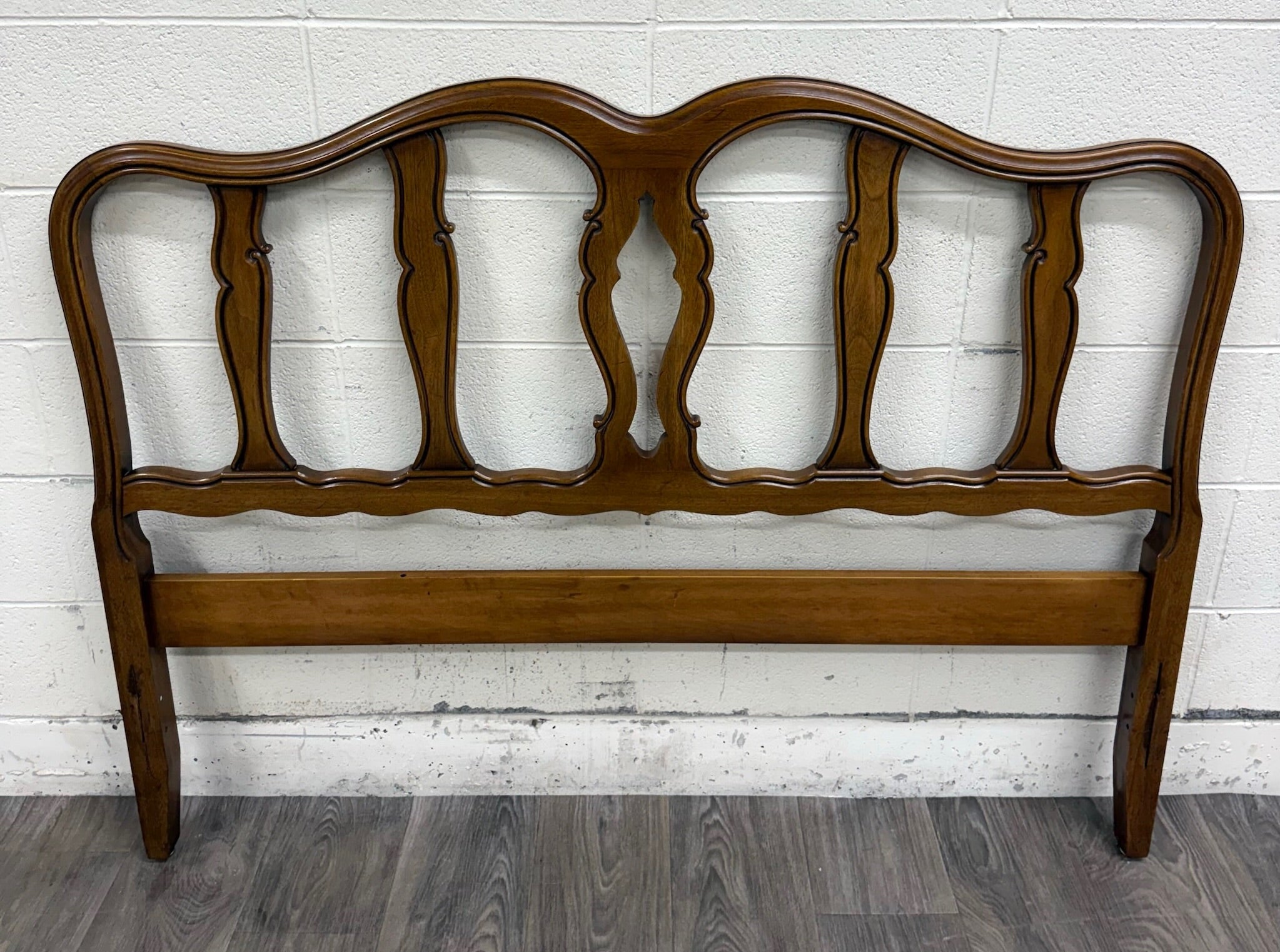 Vintage Full Size Davis Cabinet Co French or Italian Provincial Style Headboard