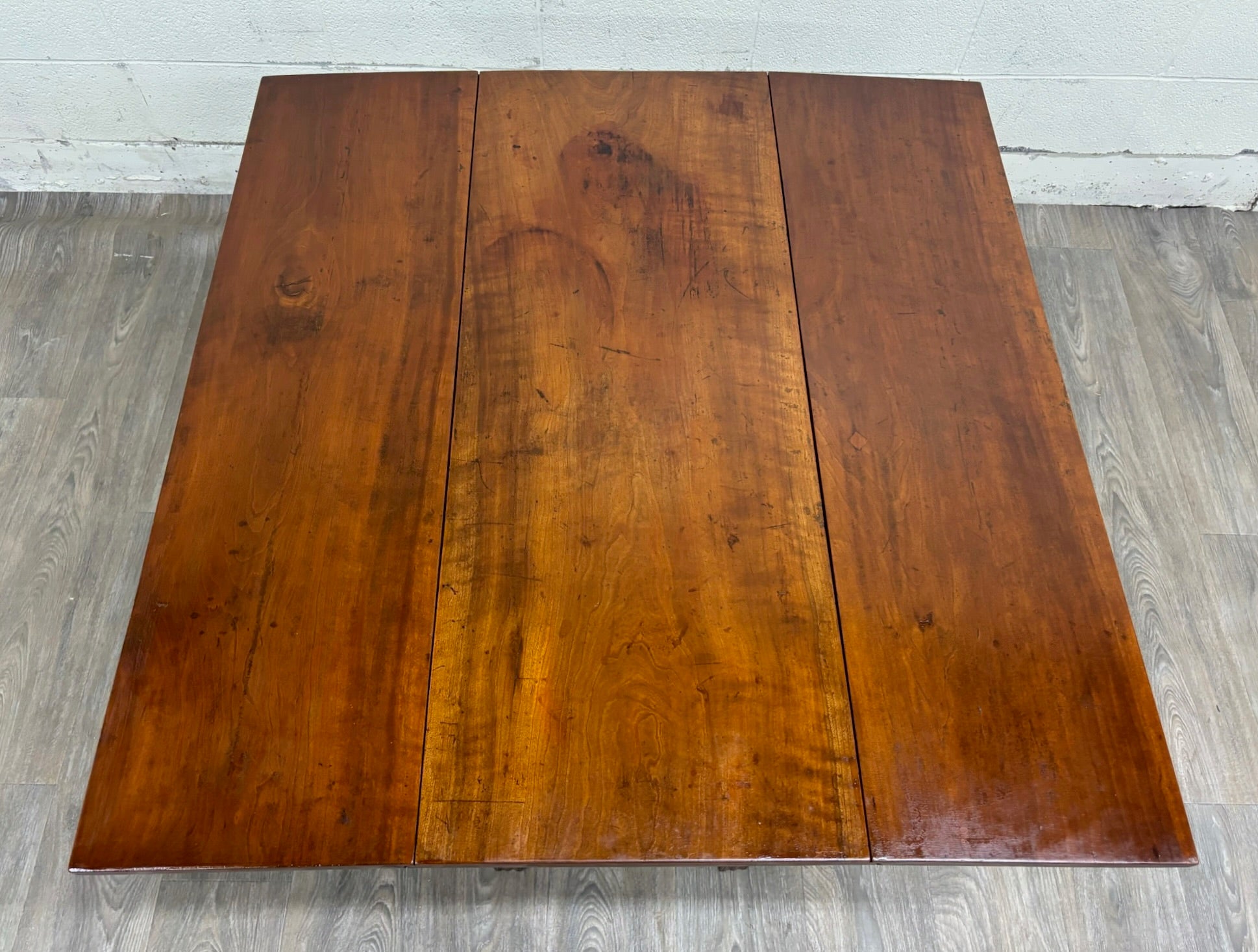 Antique George III Chippendale Style Mahogany Drop Leaf Table