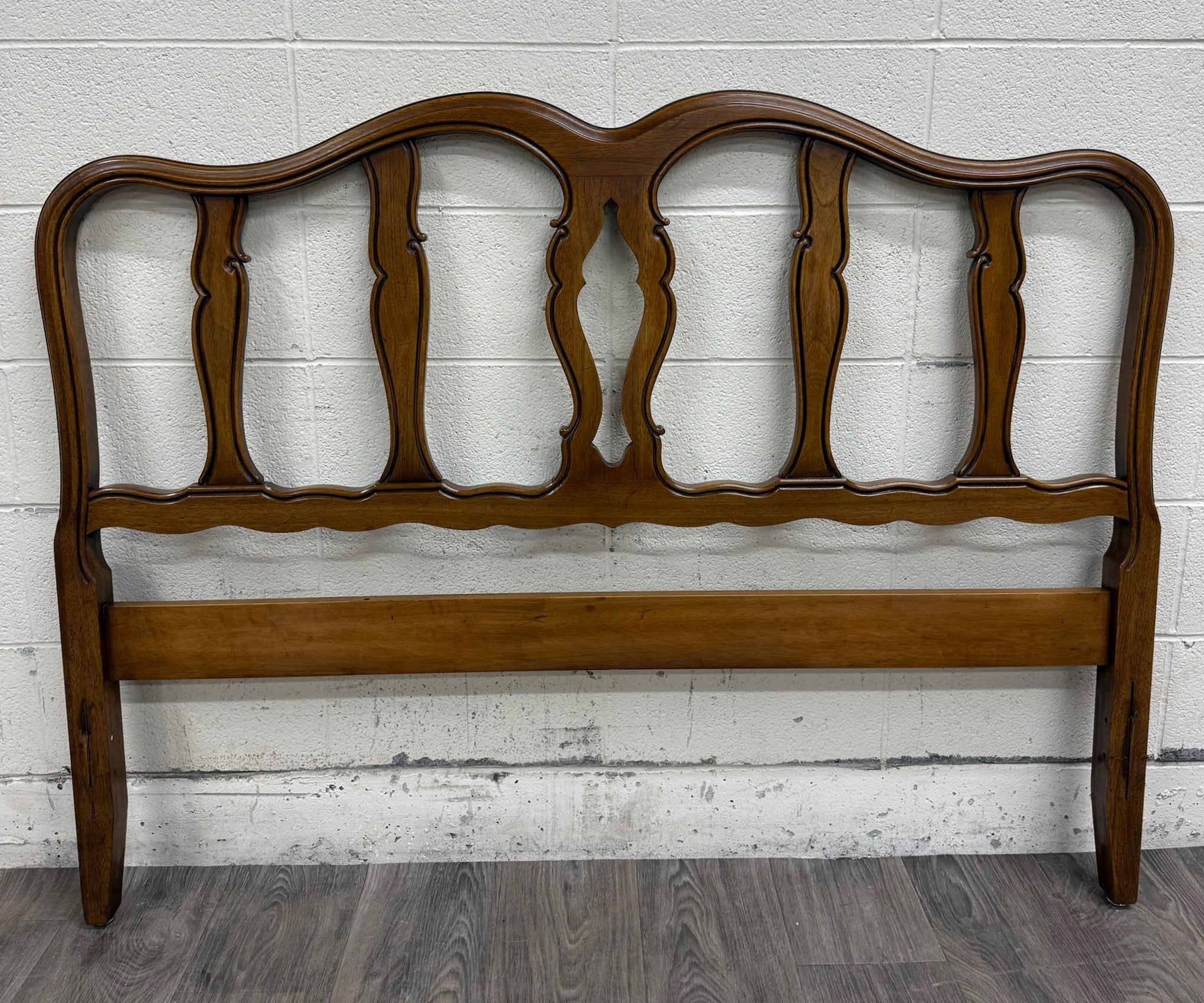Vintage Full Size Davis Cabinet Co French or Italian Provincial Style Headboard