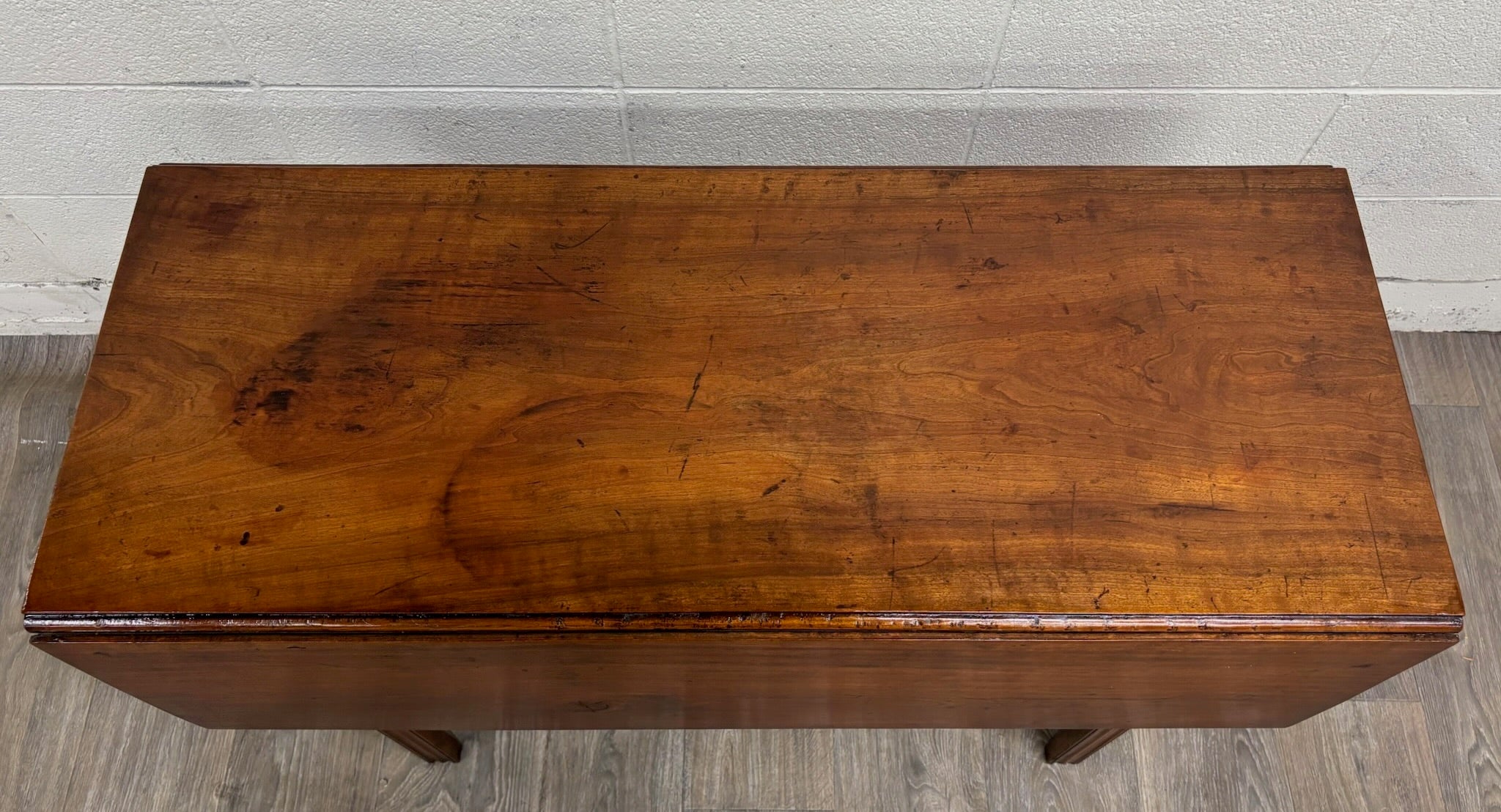 Antique George III Chippendale Style Mahogany Drop Leaf Table