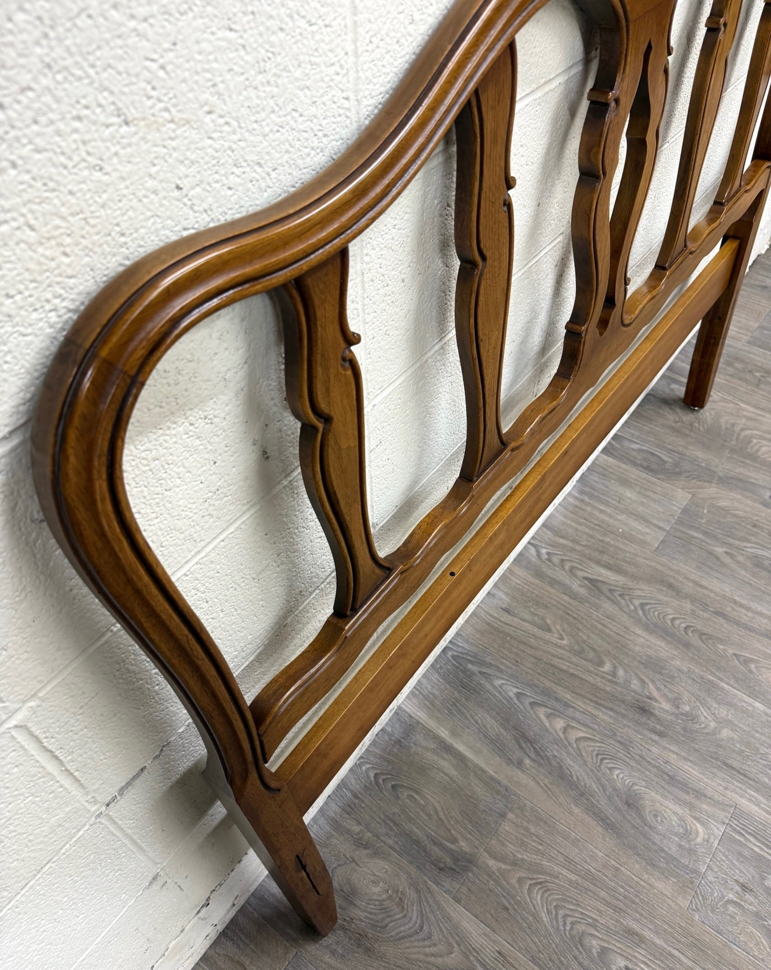 Vintage Full Size Davis Cabinet Co French or Italian Provincial Style Headboard