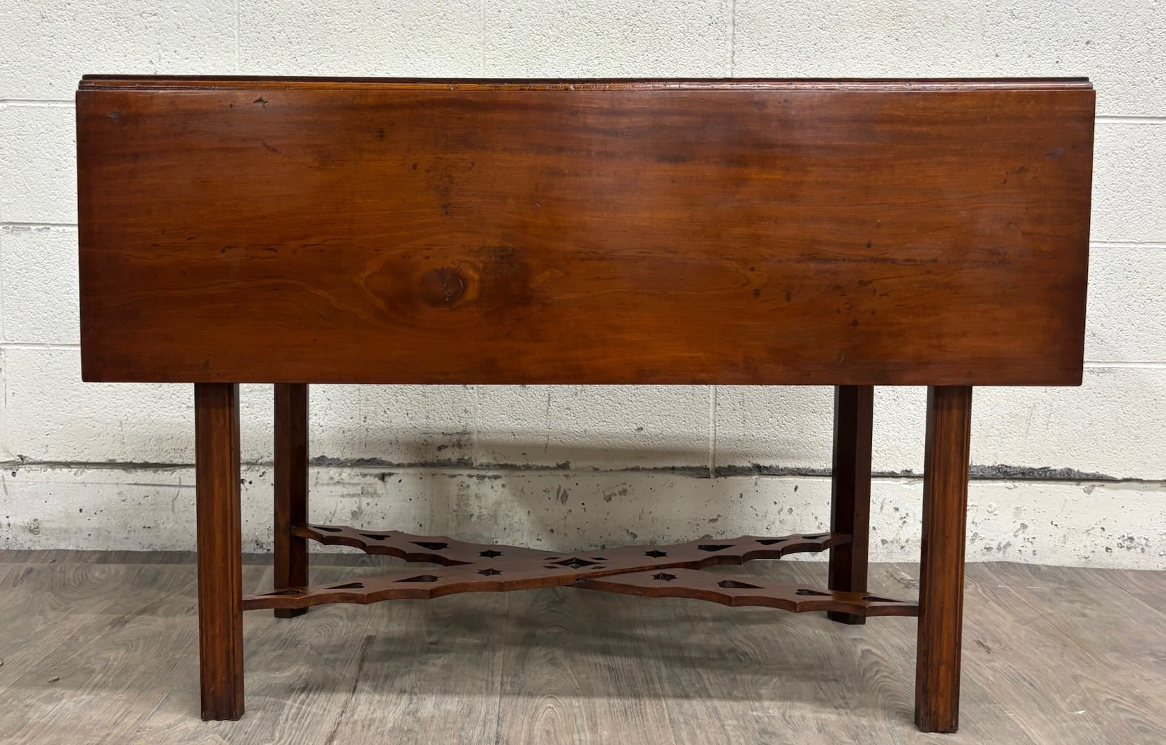 Antique George III Chippendale Style Mahogany Drop Leaf Table
