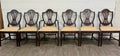 Antique Hepplewhite Duncan Phyfe Style Mahogany Dining Chairs - Set of 6