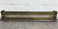 Antique English Brass Fireplace Fender