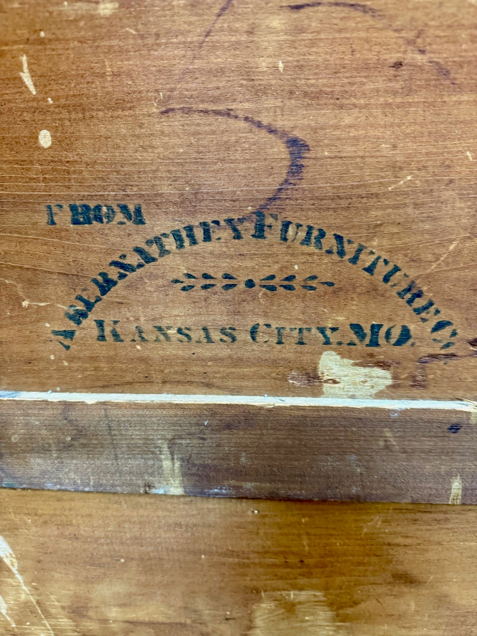 Antique Abernathy Furniture Co. 19th Century Victorian Walnut Chest of Drawers
