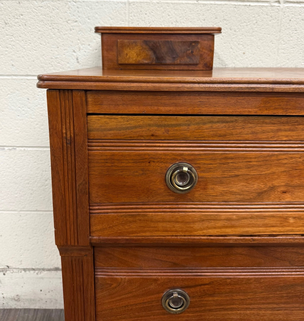 Antique Abernathy Furniture Co. 19th Century Victorian Walnut Chest of Drawers