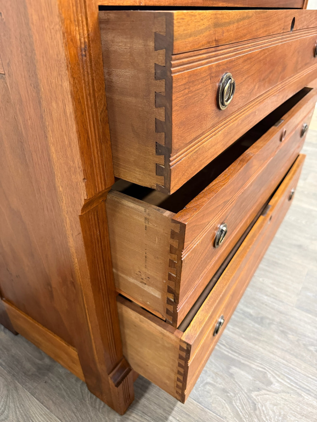 Antique Abernathy Furniture Co. 19th Century Victorian Walnut Chest of Drawers