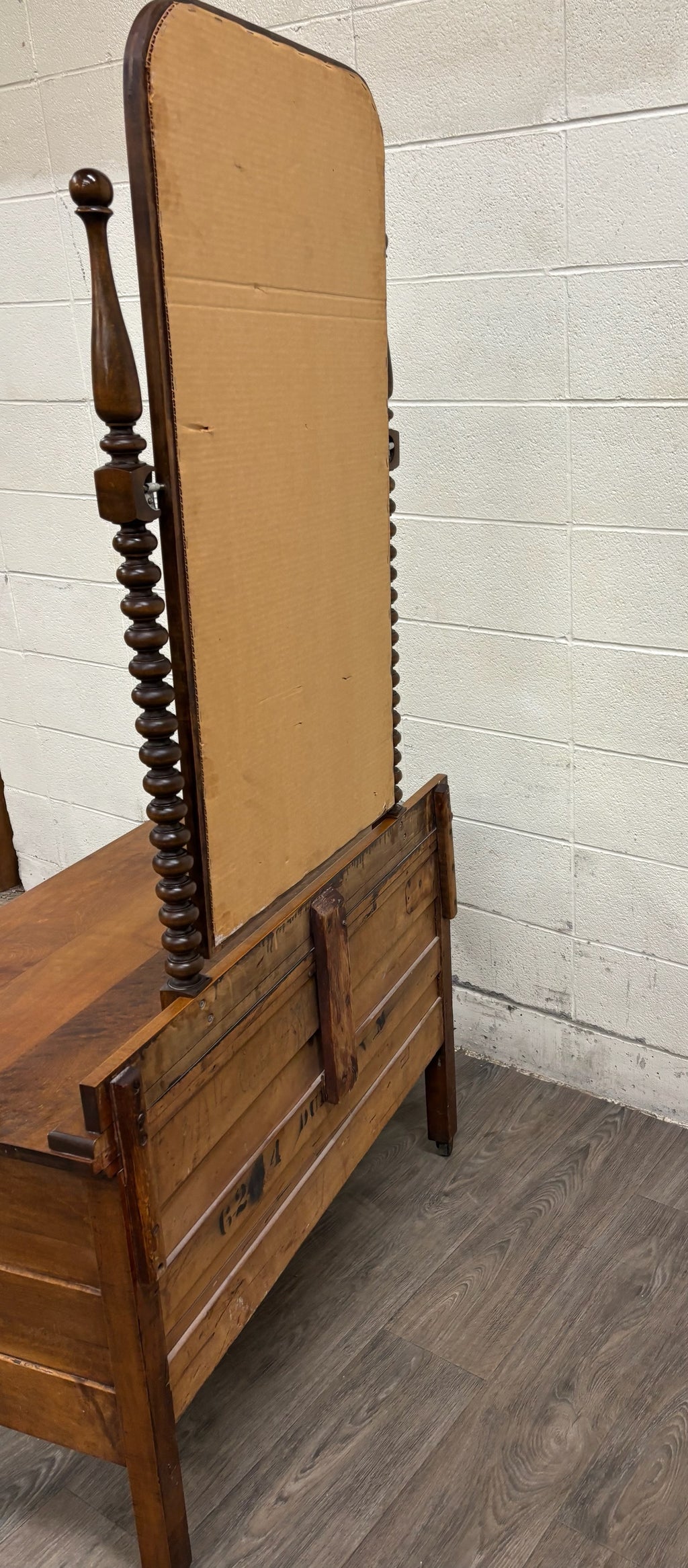 Antique American Victorian Dresser with Tall Removable Swivel Mirror