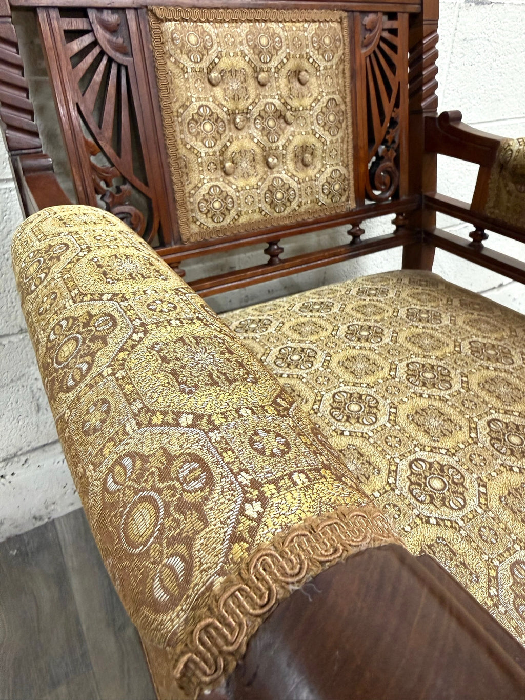 Antique Victorian Eastlake Library Chair Lounge Chair Armchair