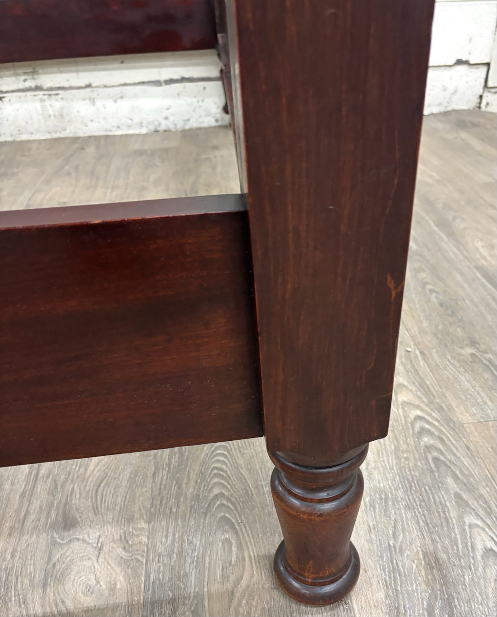 Antique Full Size American Empire Mahogany Four Poster Bed