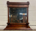 Antique Late 19th Century Victorian Eastlake Hand Incised Dresser Mirror