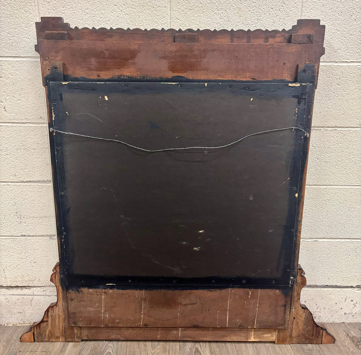 Antique Late 19th Century Victorian Eastlake Hand Incised Dresser Mirror