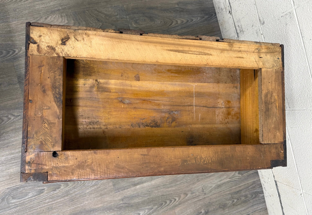 Antique Victorian Eastlake Style Walnut and Marble Top Cabinet Commode Washstand