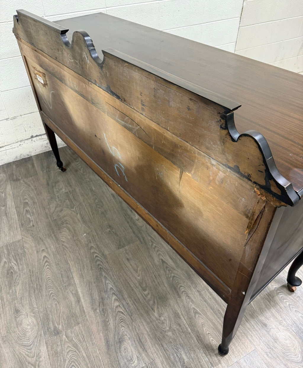 Vintage Georgian Revival Mahogany Sideboard Buffet Console