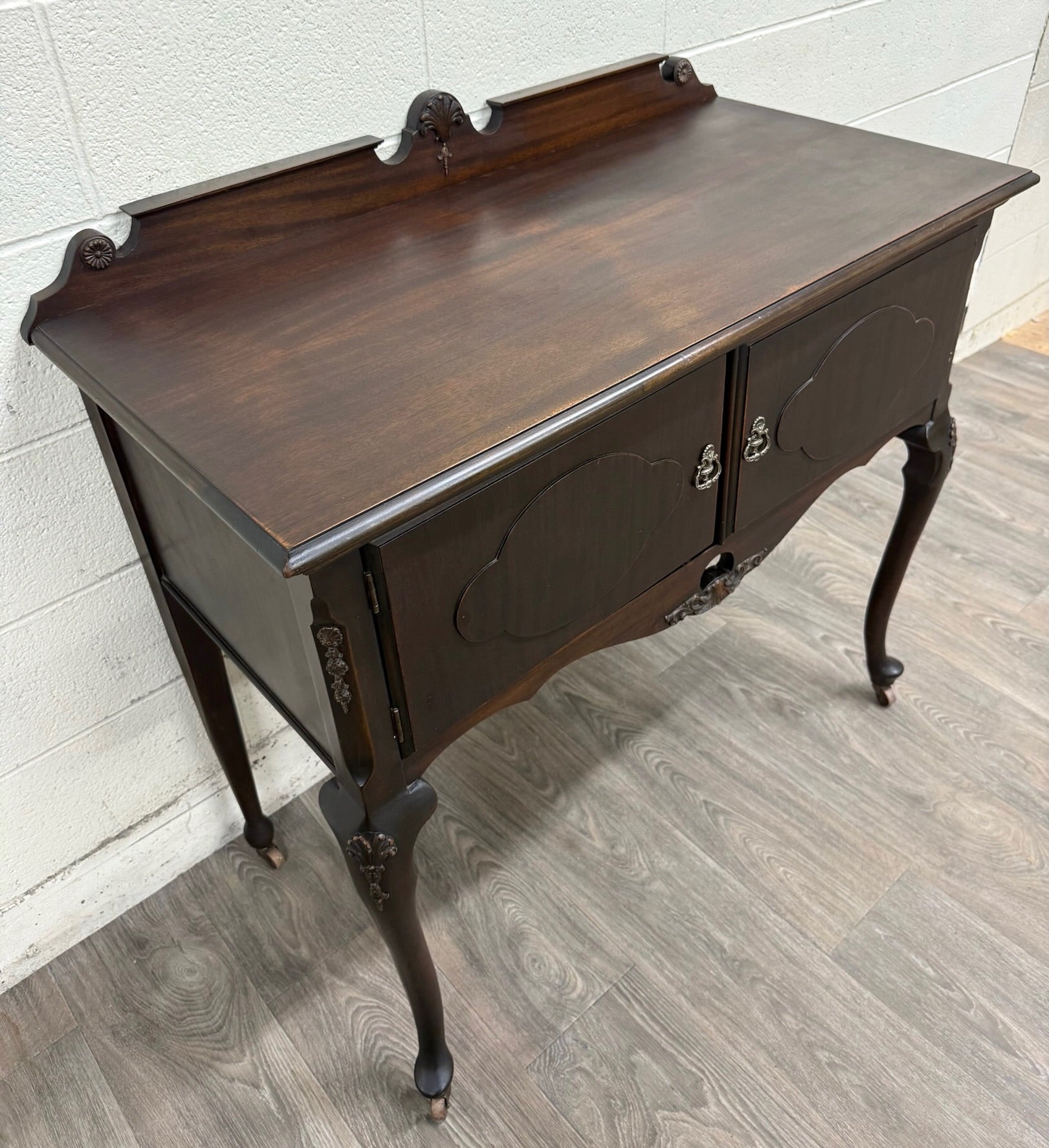 Vintage Georgian Revival Mahogany Tea Server Hostess Cabinet