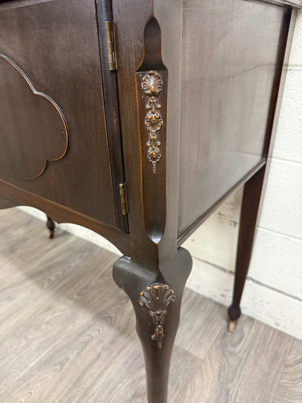 Vintage Georgian Revival Mahogany Tea Server Hostess Cabinet
