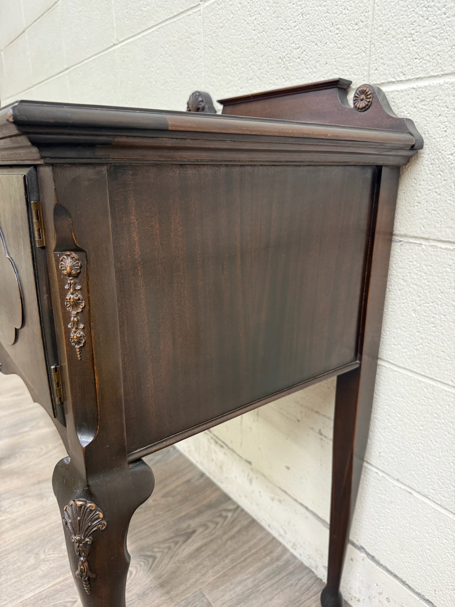 Vintage Georgian Revival Mahogany Tea Server Hostess Cabinet