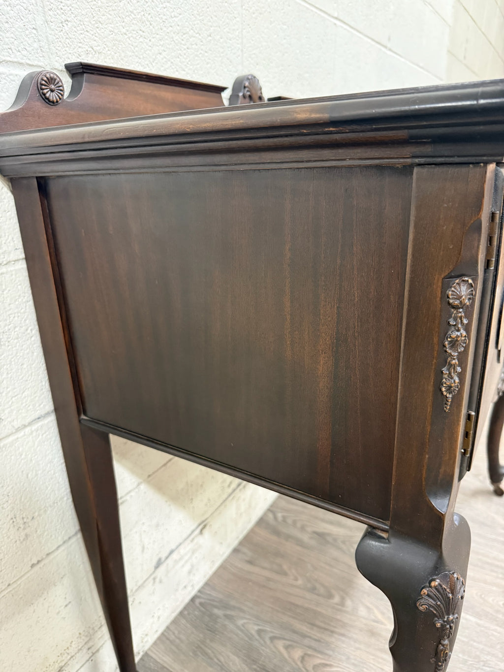 Vintage Georgian Revival Mahogany Tea Server Hostess Cabinet