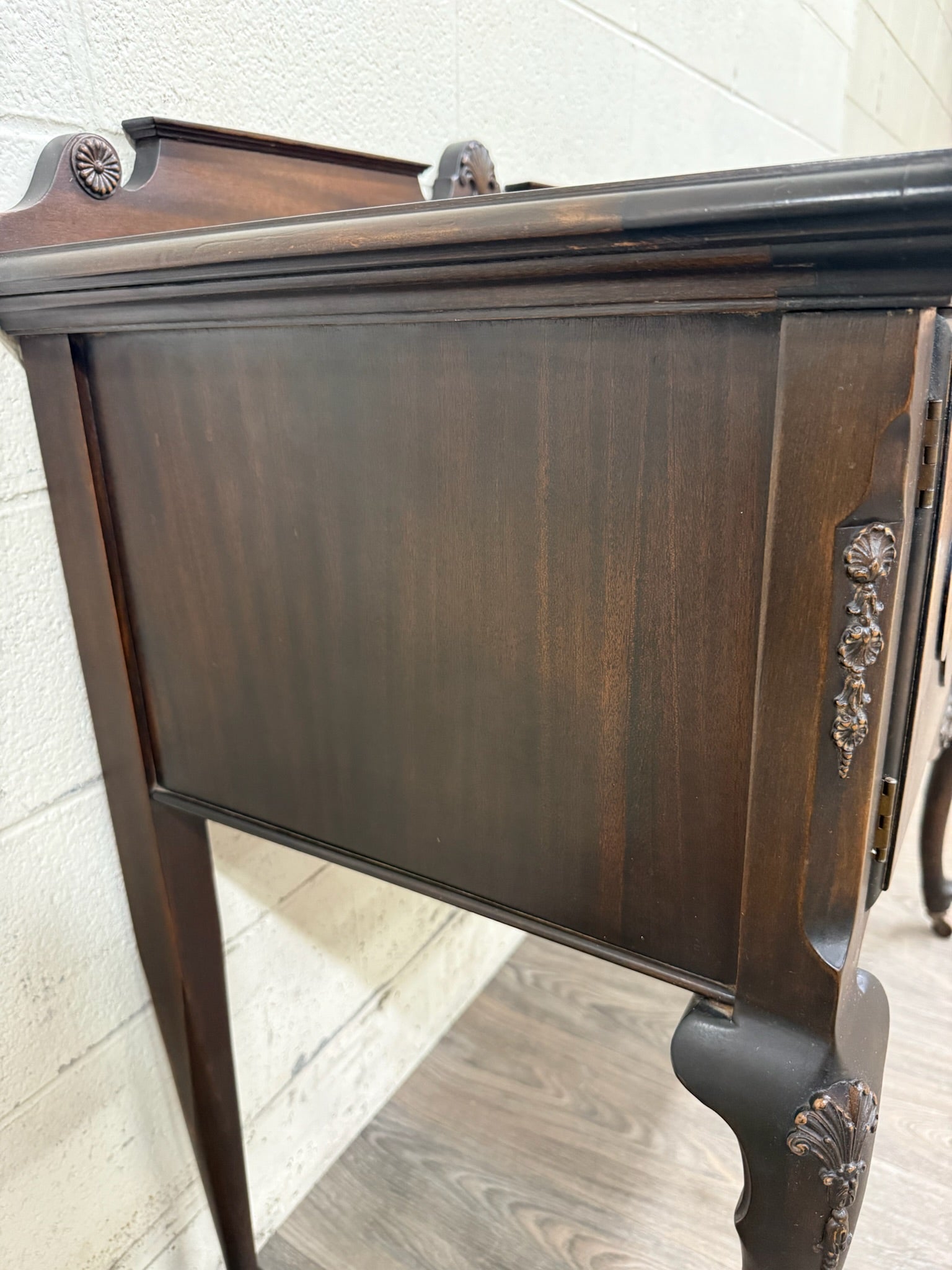Vintage Georgian Revival Mahogany Tea Server Hostess Cabinet