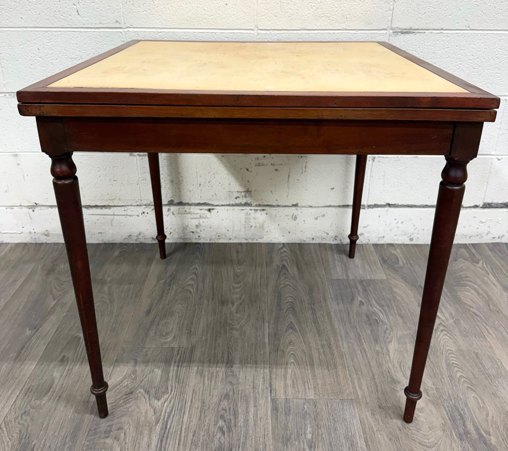 Vintage Mahogany Folding Card Table Game Table