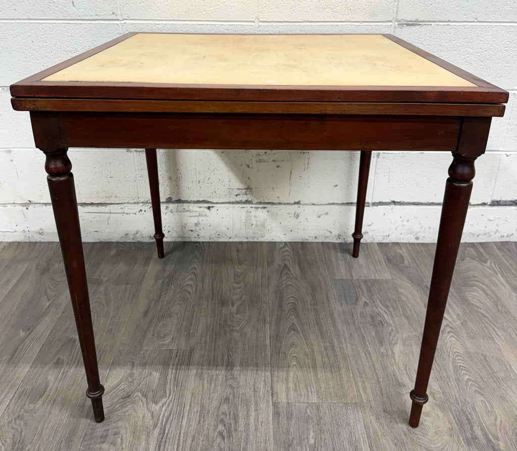 Vintage Mahogany Folding Card Table Game Table